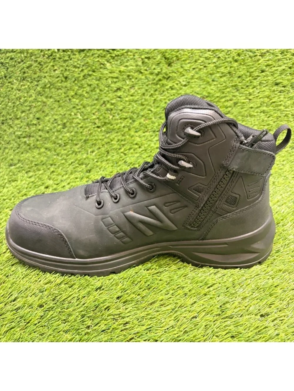 New Balance Calibre Mens Size 12EE Black Leather Composite Toe Safety Work Boots